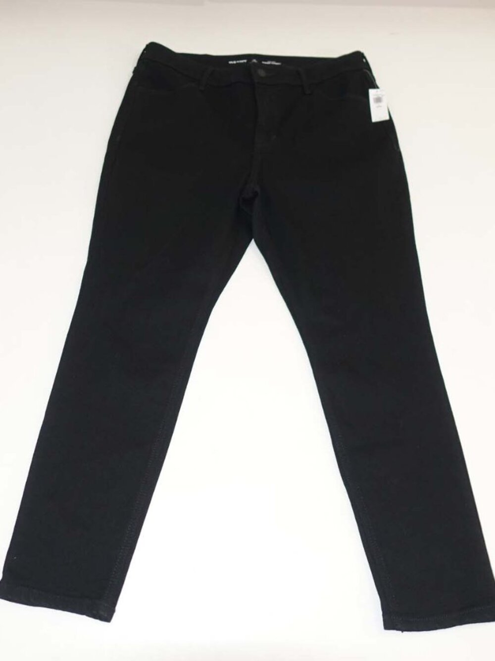 Old Navy Women's High Rise Super Skinny Jeans Size 14 Petite NWT Black Stretch
